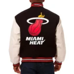 Miami Heat Black and White Varsity Jackets