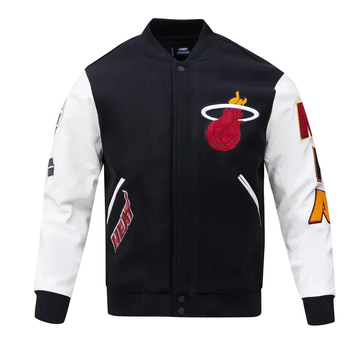 Miami Heat Classic Black Varsity Wool Jacket