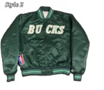 Milwaukee Bucks Ambassador Green and White Jacket