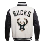 Milwaukee Bucks Retro Classic Rib Varsity Wool Jacket