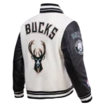 Milwaukee Bucks Retro Classic Rib Wool Jacket