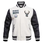 Milwaukee Bucks Retro Classic Rib Wool Varsity Jacket