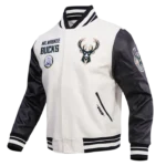 Milwaukee Bucks Retro Classic Rib Wool Varsity Jackets