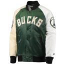 Milwaukee Bucks Tricolor Remix Satin Jackets