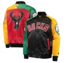 Milwaukee Bucks Ty Mopkins Satin Starter Jacket