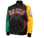 Milwaukee Bucks Ty Mopkins Satin Starter Jackets