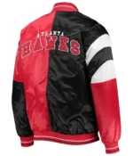 NBA Atlanta Hawks Leader Color Block Starter Varsity Satin Jacket