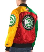 NBA Atlanta Hawks Ty Mopkins Starter Varsity Full-Snap Satin Jacket