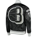 NBA Brooklyn Nets 10 Years Capsule Mash Up Satin Full-Snap Jacket