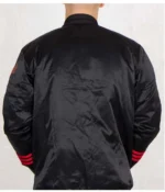 NBA Chicago Bulls Black Bomber Jacket For Mens And Womens