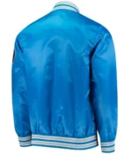 NBA Dallas Mavericks Blue Bomber Starter Satin Varsity Jacket