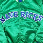 NBA Dallas Mavericks Green Full-Snap Satin Varsity Jackets