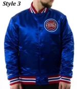 NBA Detroit Pistons 90’s Blue Bomber Starter Satin Jackets