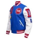 NBA Detroit Pistons Mash Up Logo Wool Varsity Jacket