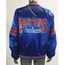 NBA Detroit Pistons Pick and Roll Blue Full-Snap Jacket