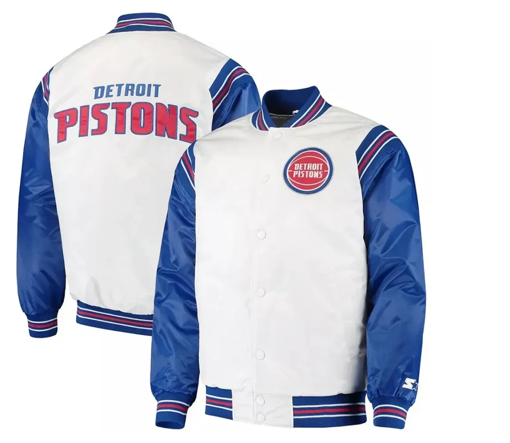 NBA Detroit Pistons Renegade Varsity Satin Jacket