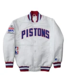 NBA Detroit Pistons Varsity Bomber Starter Jacket