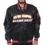 NBA Finals Champions Miami Heat Black Jacket