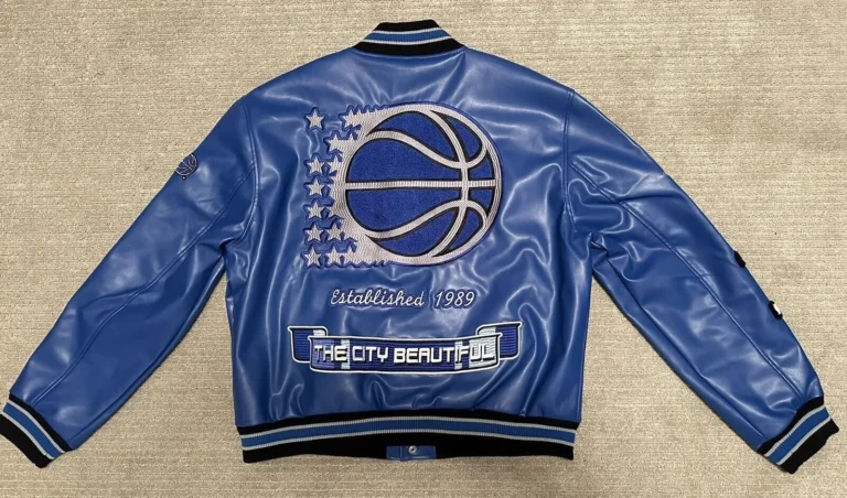 NBA Orlando Magic Jeff Hamilton Leather Blue Jackets