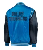 NBA The Enforcer Dallas Mavericks Starter Satin Blue Jacket