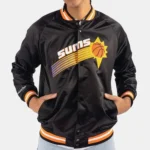 NBA Throwback Phoenix Suns White Jacket