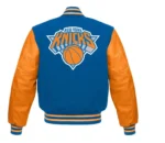 NY Knicks Blue and Orange Varsity Jackets