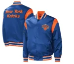 NY Knicks Force Play Satin Varsity Blue Jackets