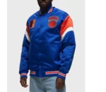 NY Knicks Heavyweight Royal Satin Jacket