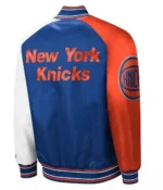 NY Knicks Reliever Raglan Satin Jacket