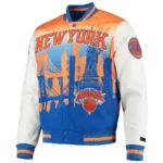 New York Knicks Finals Champions White Full-zip Jacket