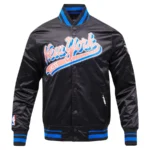 New York Knicks Script Tail Satin Jackets