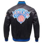 New York Knicks Script Tail Varsity Jacket