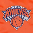 New York Knicks Slider Varsity Orange Satin Jackets