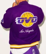 OVO Los Angeles Lakers Wool Varsity Jacket