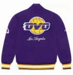 OVO Los Angeles Lakers Wool Varsity Purple Jackets