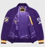 October’s Very Own Los Angeles Lakers Purple Wool Varsity Jacket