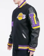 Old English LA Los Angeles Lakers Letterman Wool Varsity Jackets