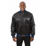 Orlando Magic JH Design Black Leather Jacket