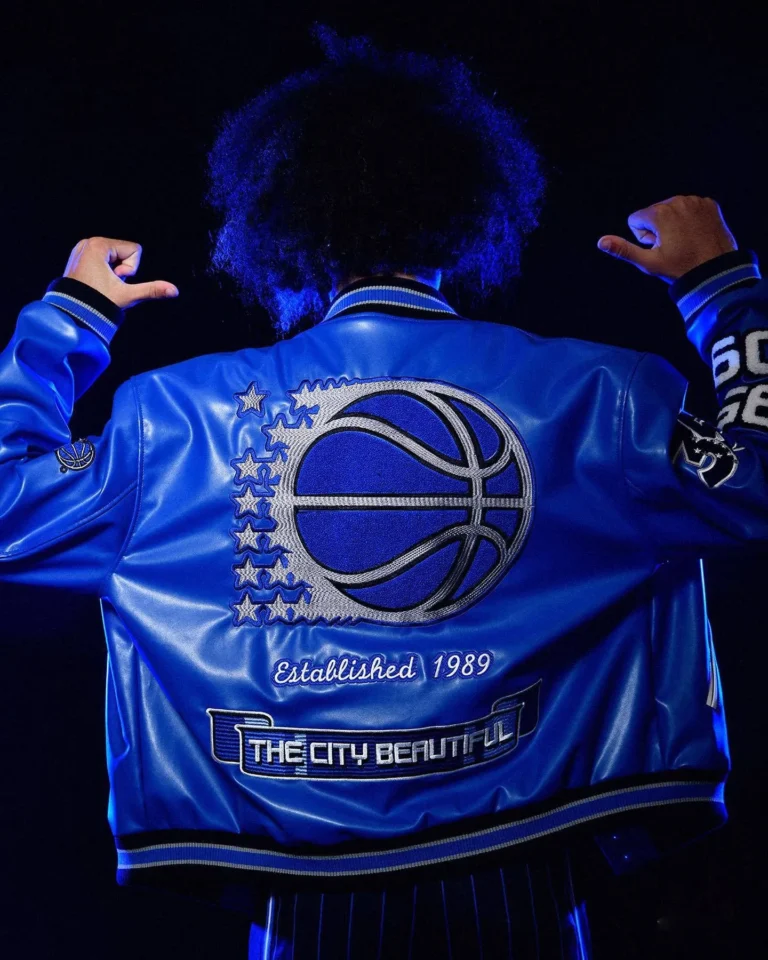 Orlando Magic Jeff Hamilton Blue Varsity Jackets