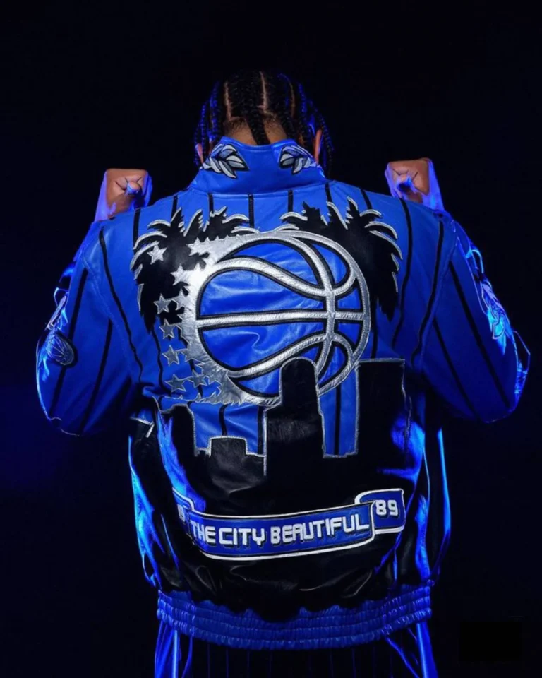 Orlando Magic x Jeff Hamilton NBA Blue Varsity Jackets