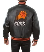 Phoenix Suns Black Leather Varsity Jackets