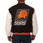 Phoenix Suns Black and White Full-Snap Varsity Jackets