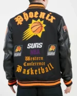 Phoenix Suns Old English Logo Bomber Varsity Jacket