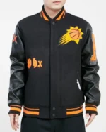 Phoenix Suns Old English Logo Varsity Bomber Jacket