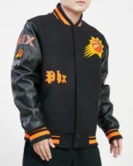 Phoenix Suns Old English Logo Varsity Bomber Jackets