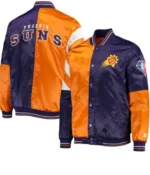 Phoenix Suns Orange and Purple Starter Varsity Jacket