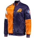 Phoenix Suns Orange and Purple Starter Varsity Jackets