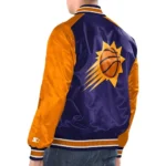 Phoenix Suns Purple Orange Renegade Satin Varsity Jackets