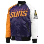 Phoenix Suns Remix Tricolor Purple Orange and White Jacket