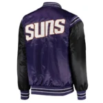 Phoenix Suns The Enforcer Purple Black Varsity Satin Jackets